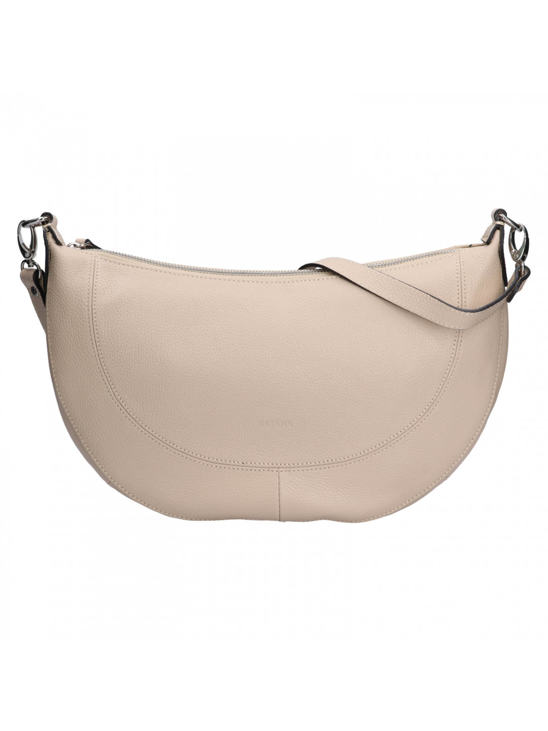 Dámská kožená kabelka přes rameno Katana Lilibet – béžová